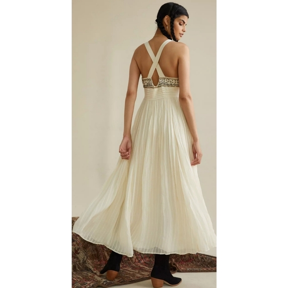 59. Anthropologie Zvezda Embellished Maxi Dress - Picture 6 of 11